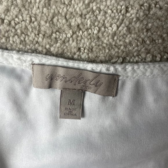 Wonderly Eyelet High Neck Crop Top - Picture 3 of 3